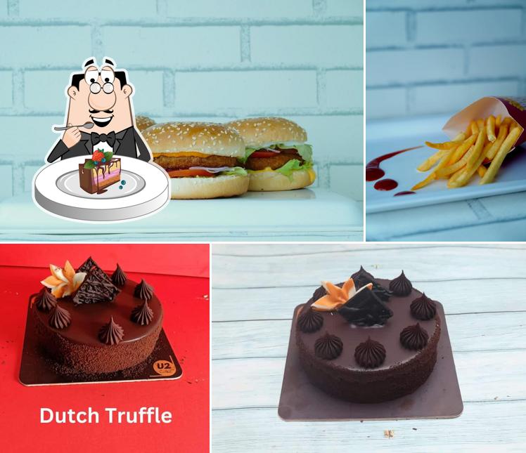 Chocolate cake at U2 Burger