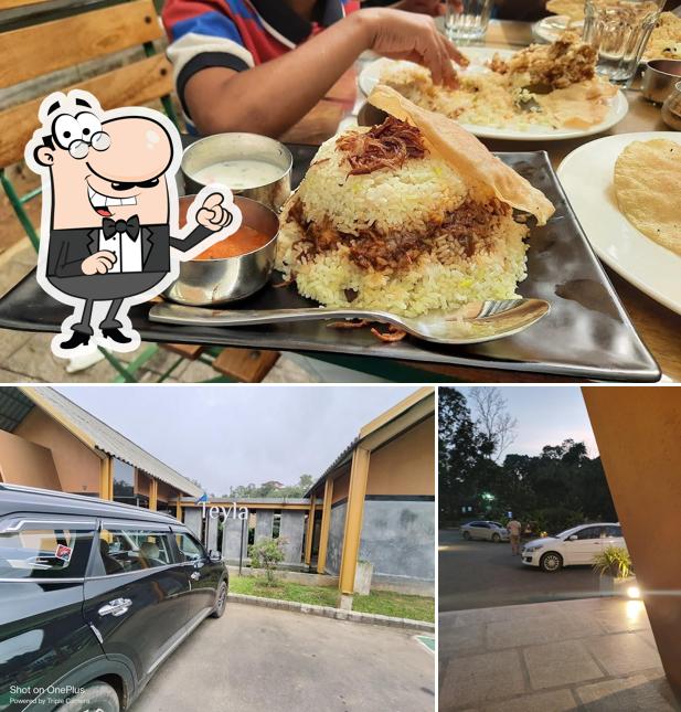 Among various things one can find exterior and food at Teyla Restaurant