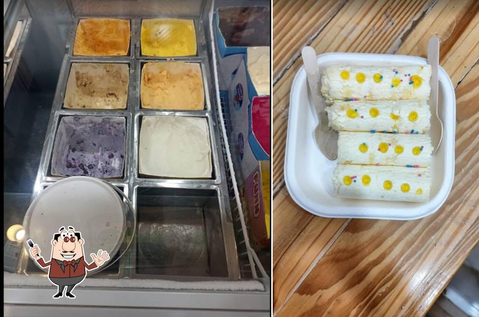 Food at Thanco's Natural Ice Creams