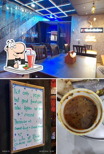 Enjoy a beverage at Bhole Chature