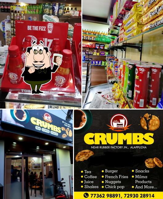 Enjoy a beverage at CRUMBS