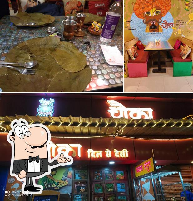 Chauka - Dil se Desi Restaurant is distinguished by interior and dining table