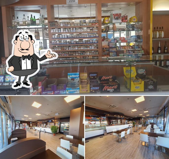 Gli interni di Eni cafè