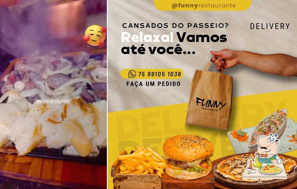 Comida em Funny bar e restaurante