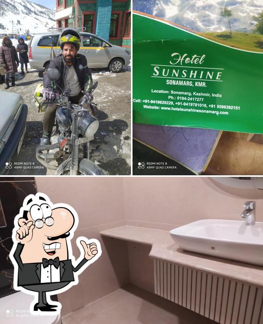 The interior of Hotel Sunshine Sonamarg