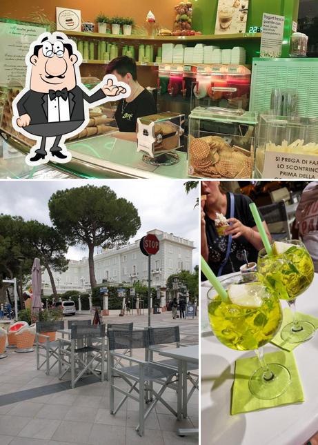 Gli interni di Slurp Bar Gelateria