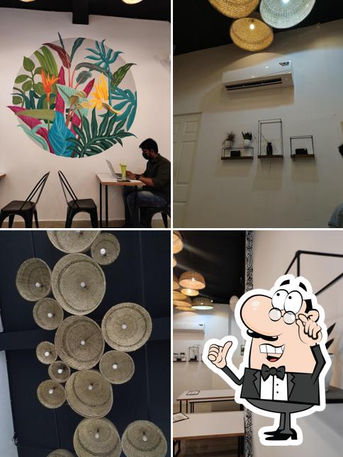 The interior of Cafe dot