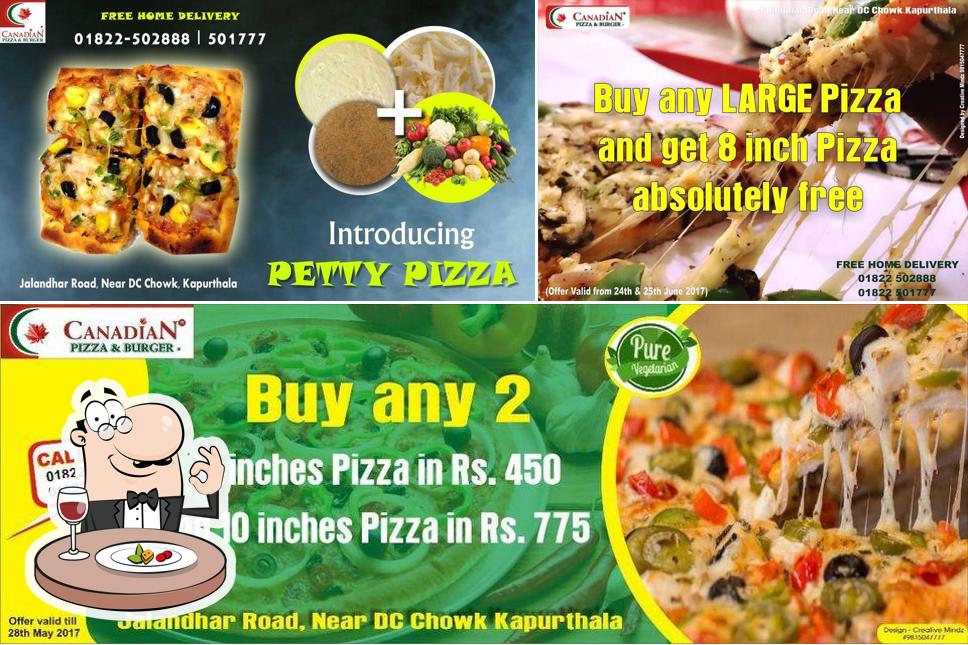 Food at Canadian Pizza and Burger