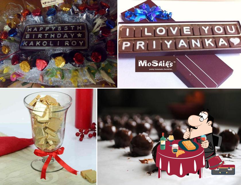 MoShik's Homemade Chocolates serves a range of desserts