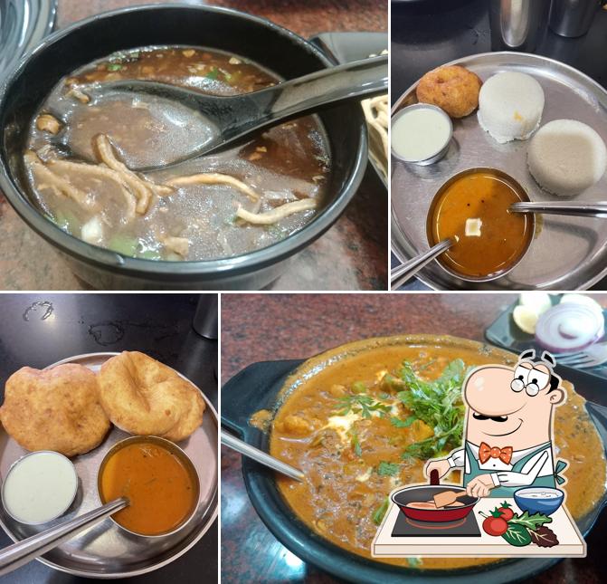 Chicken curry at Sindhura Grand Hotel