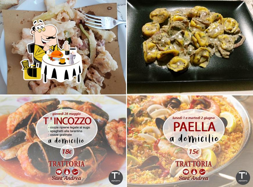 Platti al Trattoria Sant'Andrea