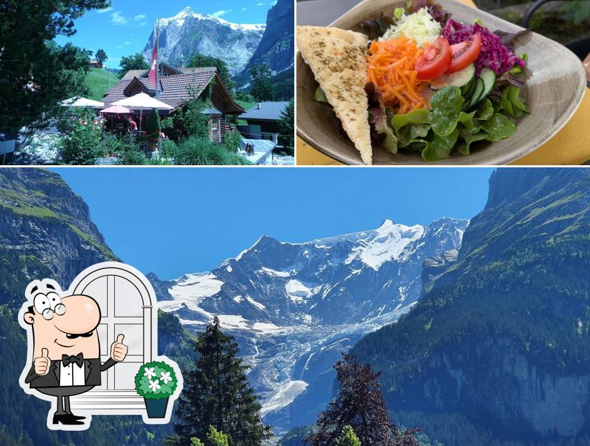 Questa è la immagine che raffigura la esterno e cibo di Onkel Tom's Pizzeria und Weinlokal