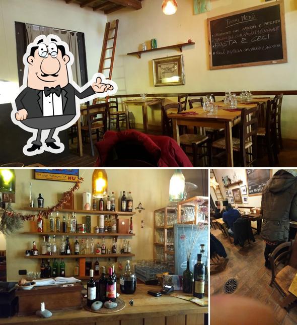 Dai un'occhiata agli interni di l'Asino d'Oro
