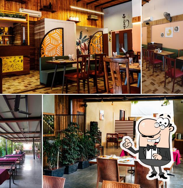 The interior of Karolbaug The Theka - Family Restaurant & Bar
