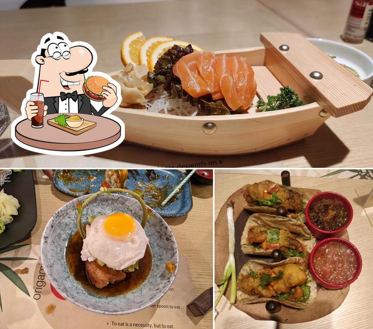 Order a burger at Origami Japanese & Korean Restaurant - BKC