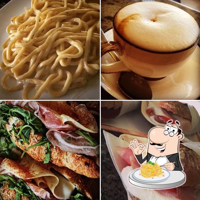 Spaghetti alla carbonara al Agusta Cafè