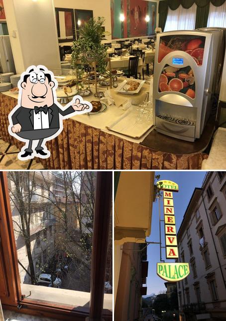 La interni e cibo del ristorante