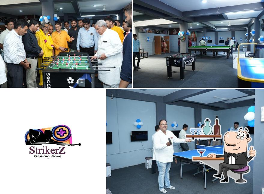 The interior of Strikerz Gaming Zone - Sikar