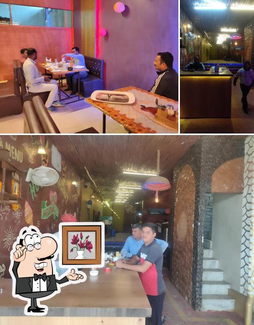 The interior of Thar restaurant cafe and pizza hub