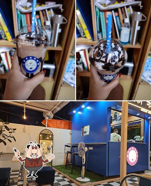 This is the photo showing food and exterior at The Kaffee Nation