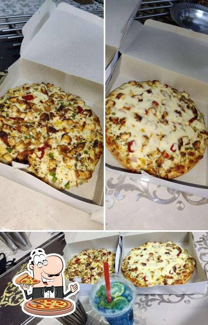Pick different types of pizza