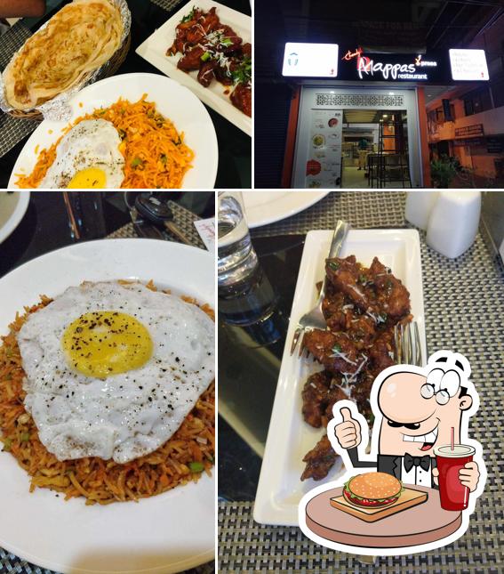 Order a burger at Mappas Restaurant
