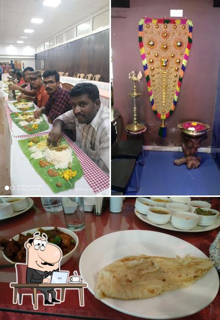The image of Orchid Family Restaurant’s interior and food