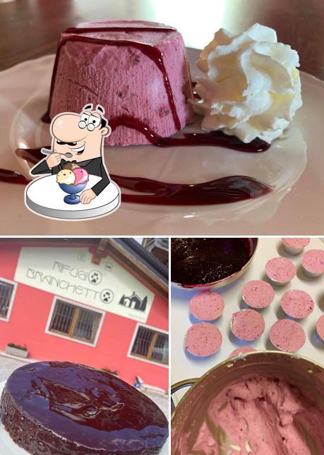 Rifugio Branchetto serve un'ampia varietà di dolci