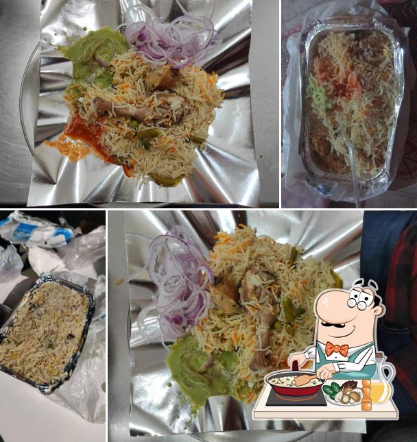 Fried rice at Hyderabadi and muradabadi biryani Shahi chicken biryani