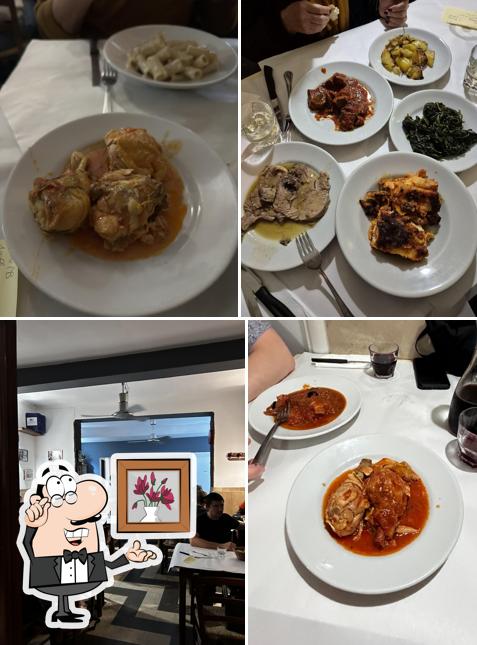 Gli interni di Trattoria da Augusto