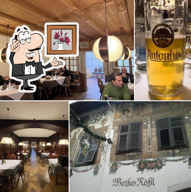 Gli interni di Cavallino Bianco