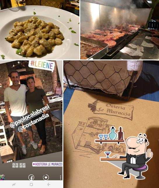 Gli interni di Hosteria Le Muraccia