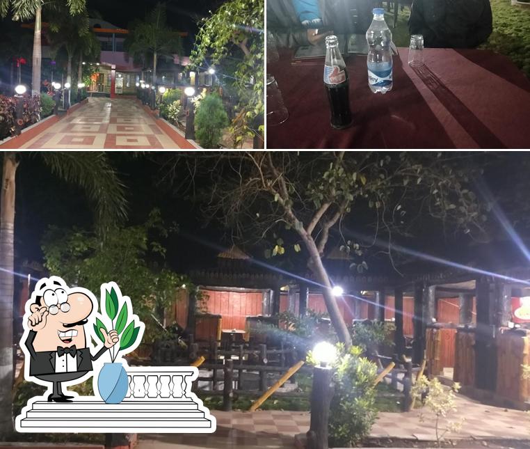 Check out the photo showing exterior and beverage at Hotel Vaibhav Palace Family Restarunt