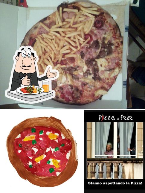 La foto della cibo e esterno di Pizza da Fede