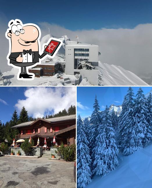 Gli esterni di Glacier 3000 restaurant