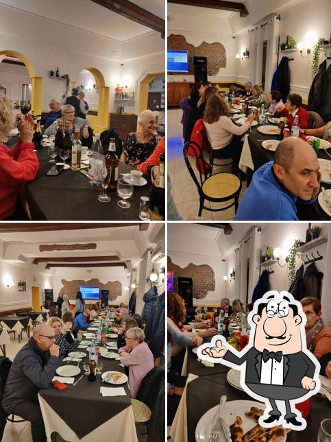 Gli interni di Pizzeria/hotel Don Carlos