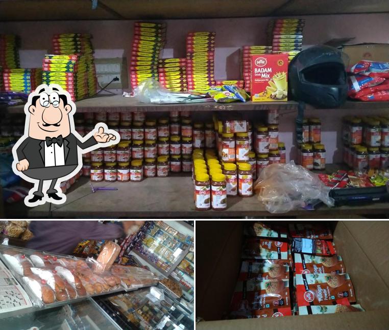 The photo of interior and food at SNEHA BAKERY