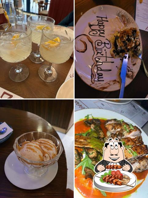 Meals at SAZ American Brasserie