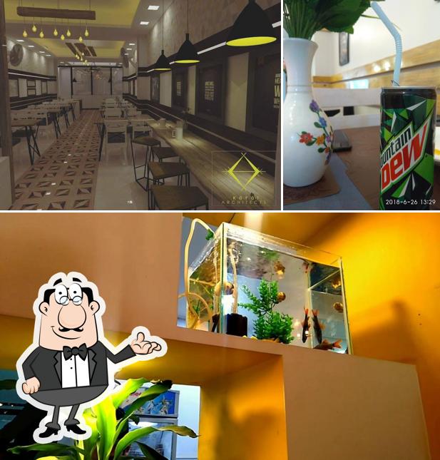 The picture of interior and beverage at Aries Tower