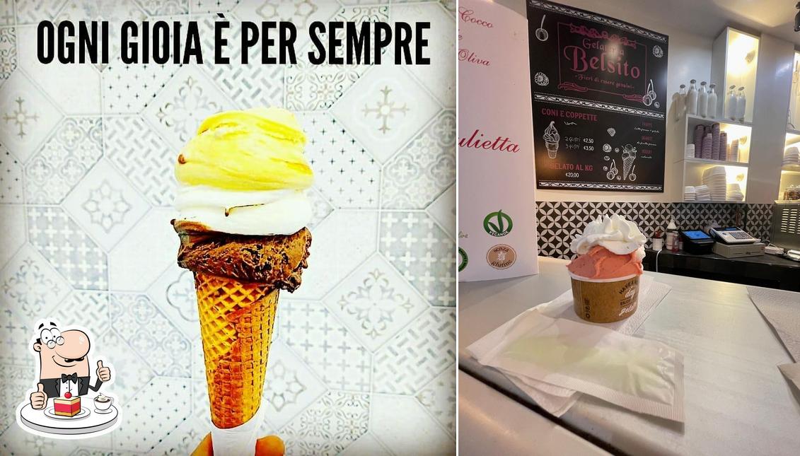 GELATERIA BELSITO - PIAZZA BOLOGNA offre un'ampia selezione di dolci