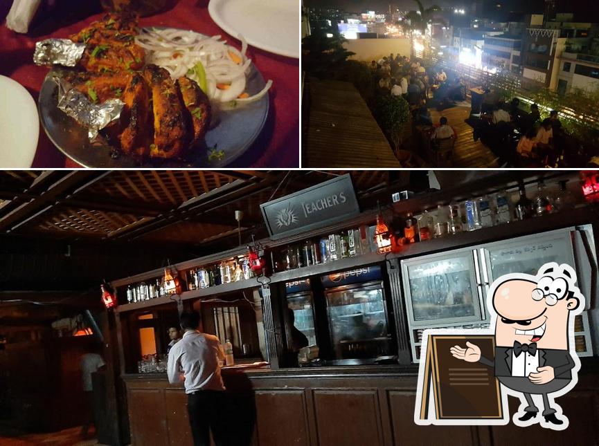 Take a look at the image depicting exterior and food at Club 8 Kondapur