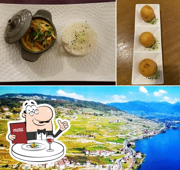 Tra le varie cose da Restaurant-Bar & Lounge Le Bourg si possono trovare la cibo e esterno