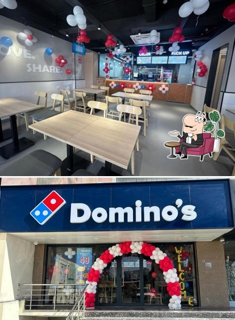 The interior of Domino's Pizza Kishangarh, Ajmer