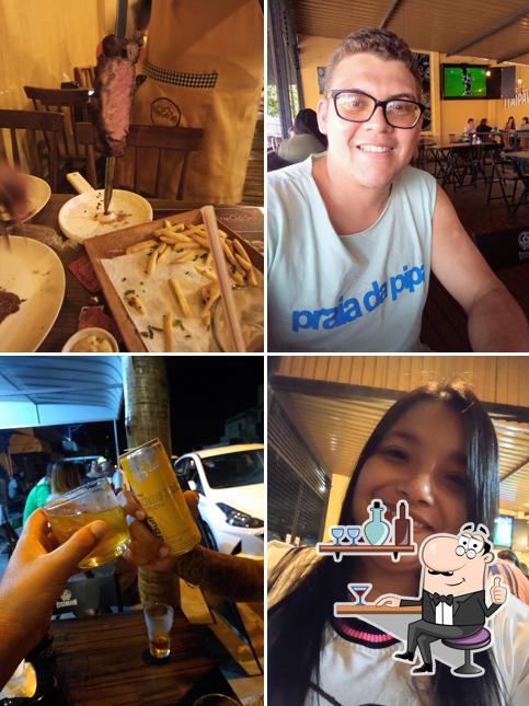 O interior do Fragoso churrascaria e restaurante