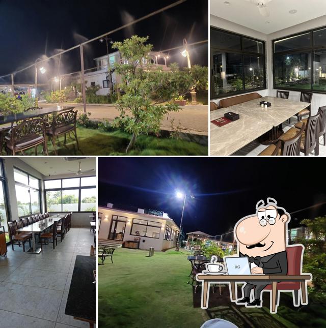 The interior of Hangout villa