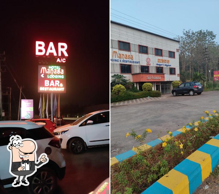 The exterior of Manasa bar and restaurant