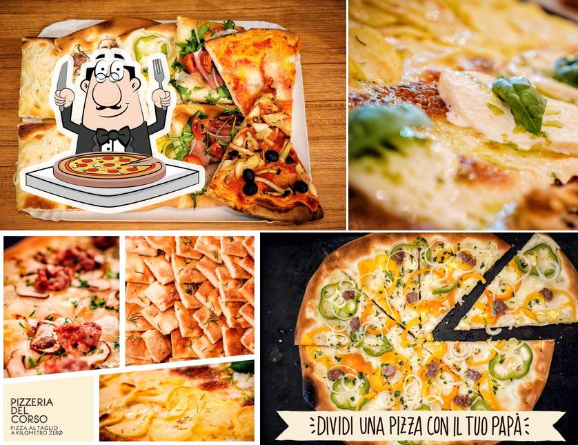 A Pizzeria del corso, vous pouvez prendre des pizzas