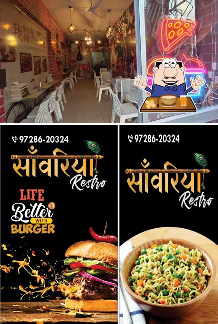 The photo of food and interior at Sawariya Restro