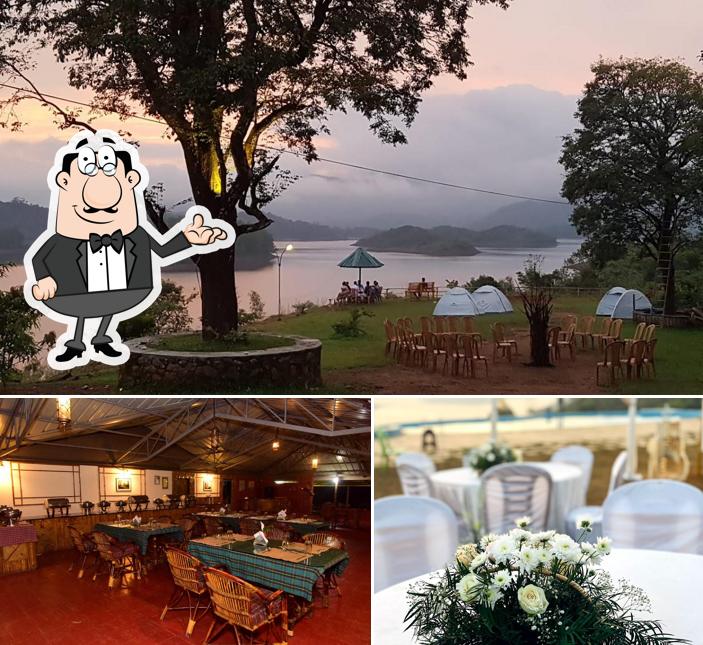 Among various things one can find interior and exterior at Seagot Banasura Resorts