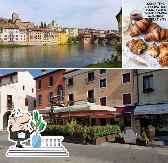 Questa è la immagine che raffigura la esterno e cibo di Tipic